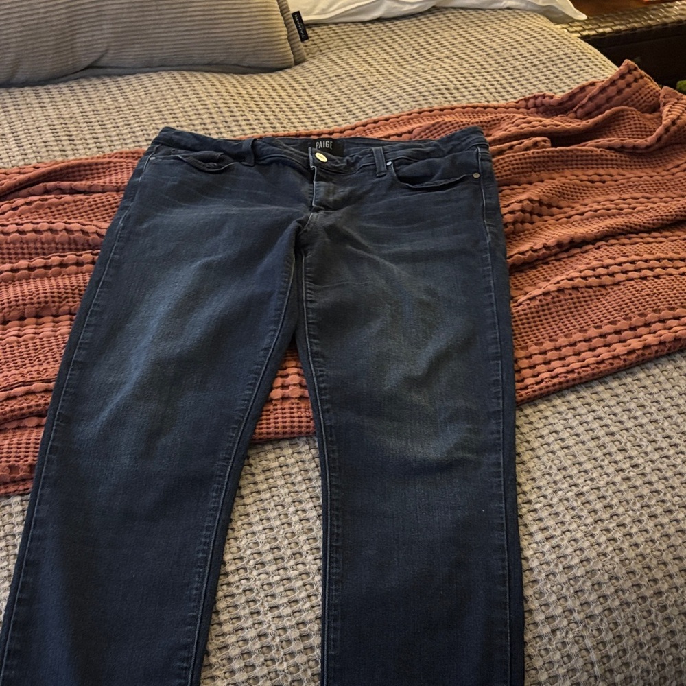 PAIGE plus size 14 Dark Blue Skinny Jeans